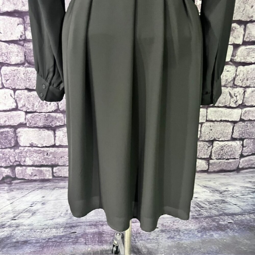 Ann Taylor LOFT Gray A-Line Dress Size L - Picture 7 of 9